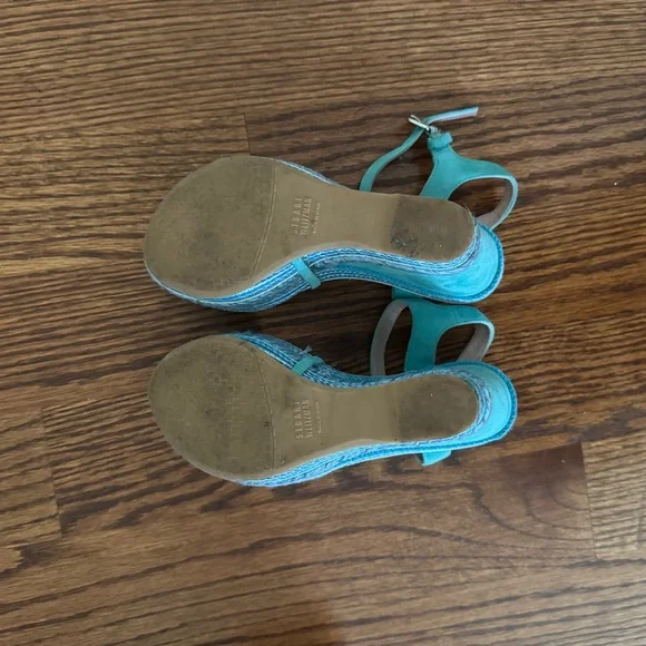 Stuart Weitzman wedge sandals - size 5.5 - Picture 5 of 9
